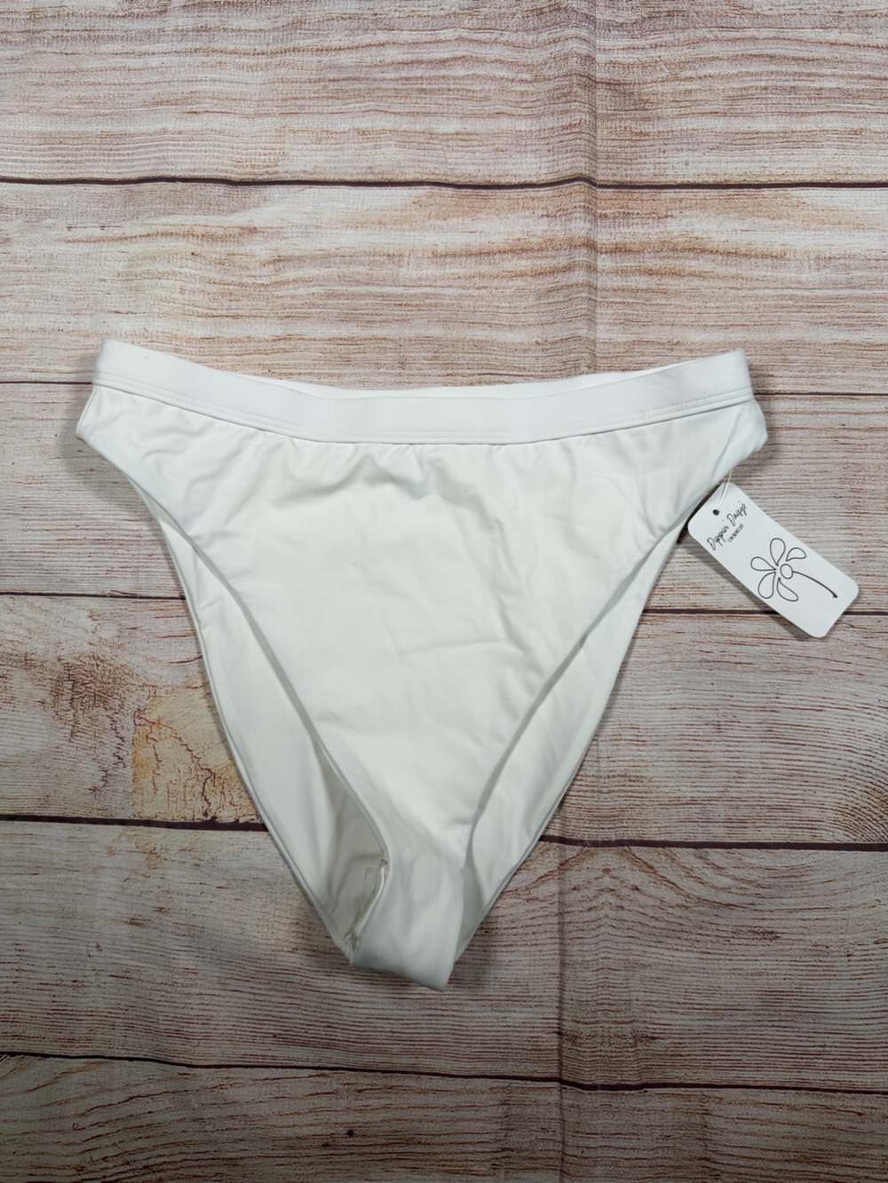 NWT High Waisted Dippin' Daisy's White Bikini Bottoms